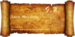 Imre Melinda névjegykártya