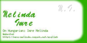 melinda imre business card